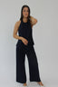 Camille Silk Pant Navy