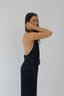 Margot Silk Top Navy